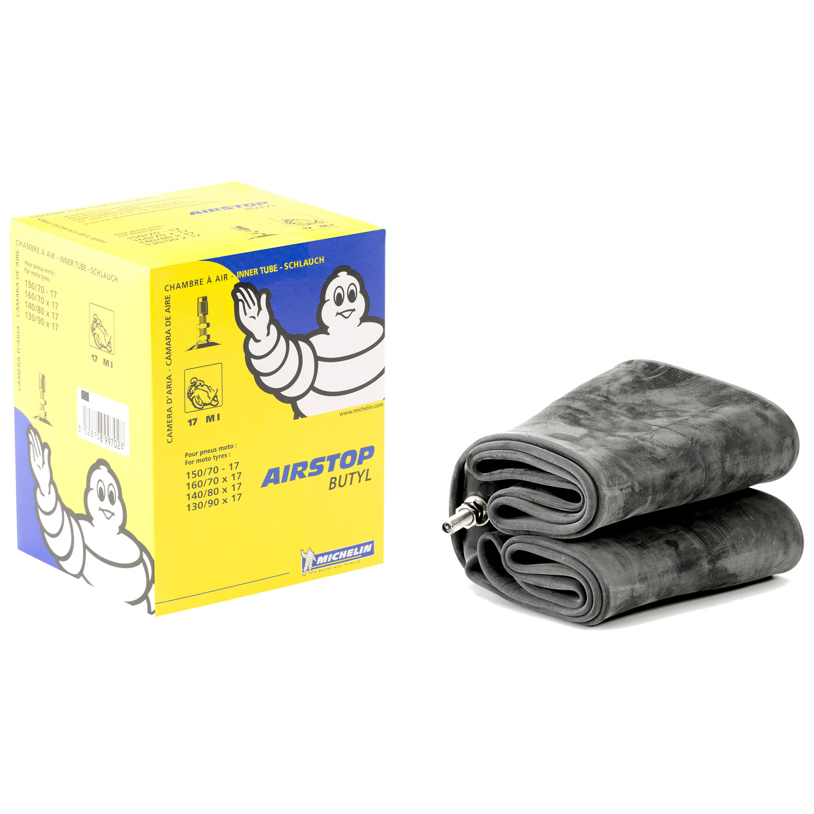 Michelin Road Motorcycle Inner Tube – 120/60-17, 110/70-17, 120/70-17 (Option M)