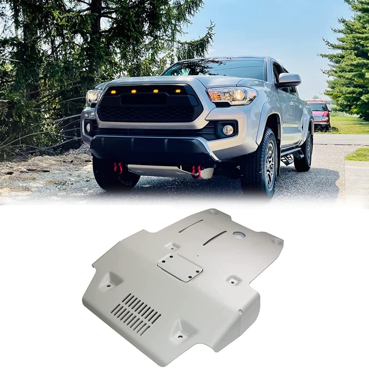 Engine Front Skid Plate Protection for 2016-2023 Tacoma, 0.25in Tungsten Steel