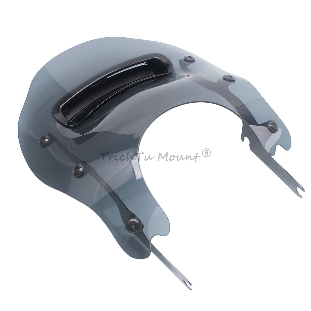 Smoke Windshield Wind Splitter For Harley Touring Road King FLHR FLHRXS 94-Up