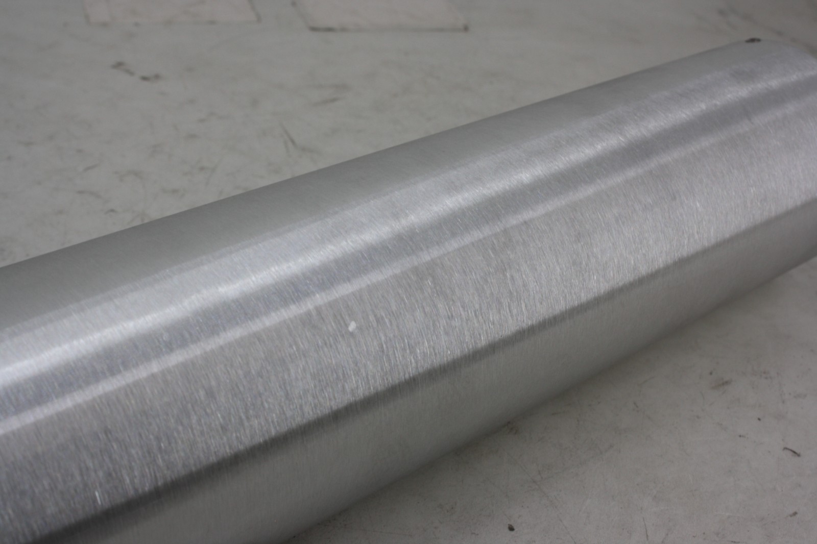 NOS SUDCO ALUMINUM COMPETITION MUFFLER LEFT 4″ ROUND 18″ LENGTH 2″ CORE/ID