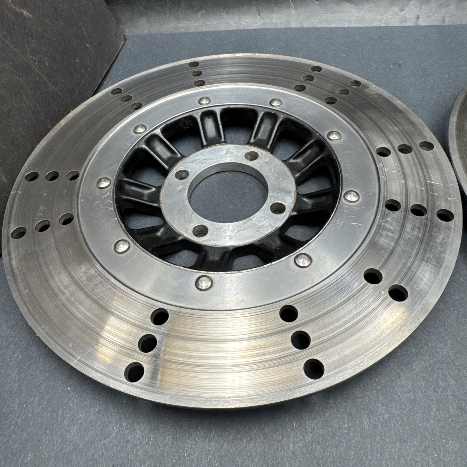 Kawasaki 1977-1980 77-80 LTD KZ1000 KZ 1000 OEM Drilled Dual Front Brake Rotors