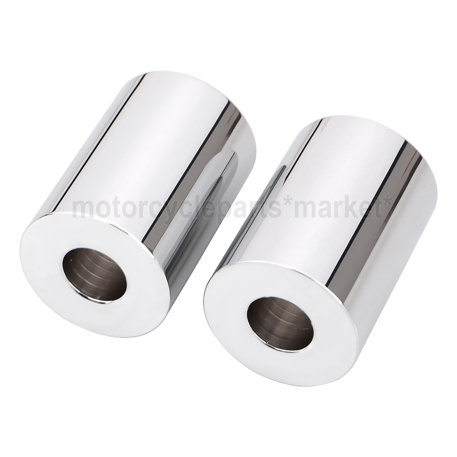 1.75″ Aluminum Chrome Riser Extensions For Harley 1″ Handlebars Dyna Sportster