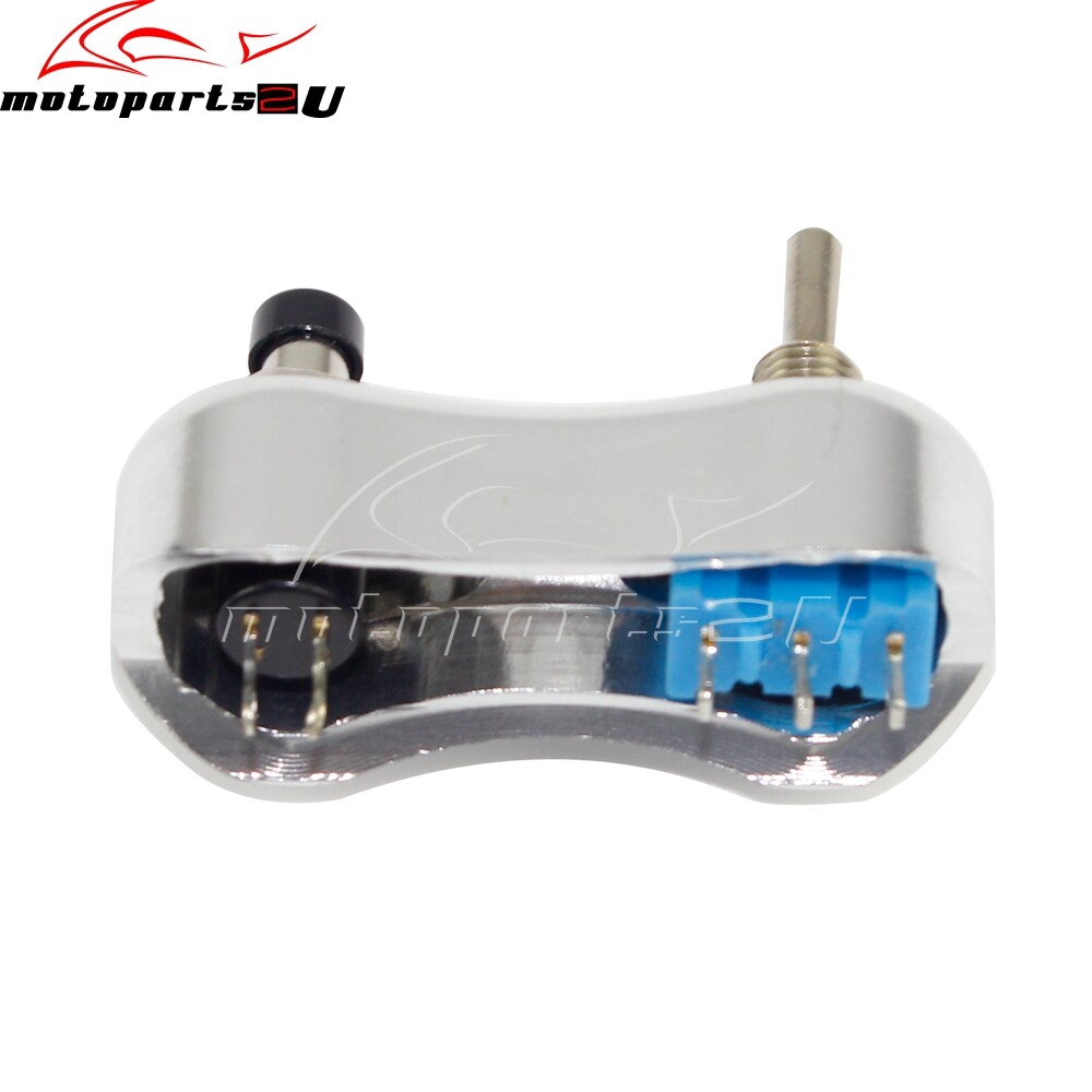 Custom 2 x Momentary Push-Button Toggle Switch Block For 7/8″ or 1″ Handlebars