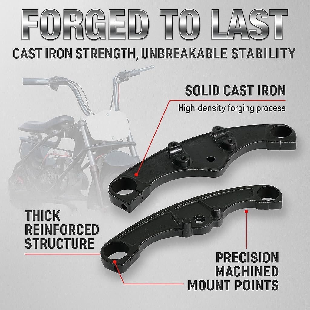 Black Front Suspension Fork Kit for Mega Moto MM80 MM105 Motovox MBX10 Mini Bike