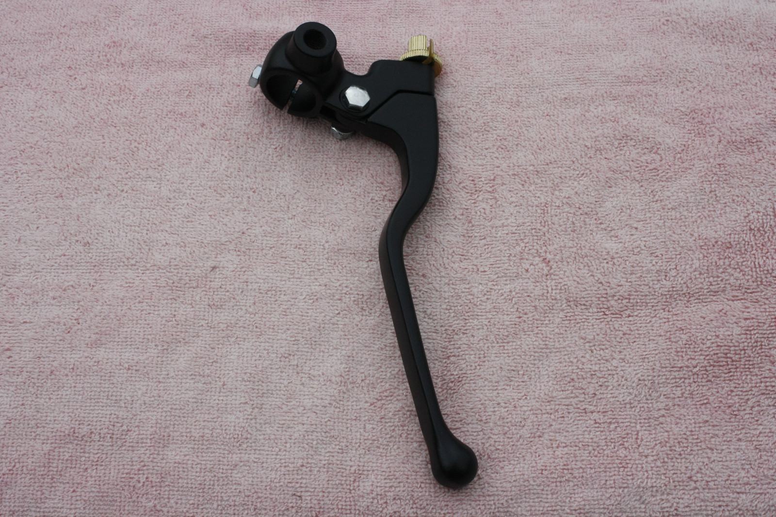HONDA DRUM SATIN BLACK GP Brake Lever Assembly w mirror hole CB350 450 CB CL SL