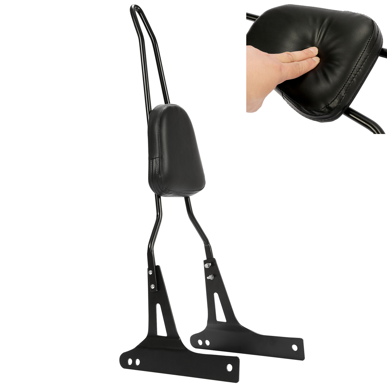 Detachable Upright Tall Sissy Bar Backrest For Harley Dyna Street Bob FXDB 06-17