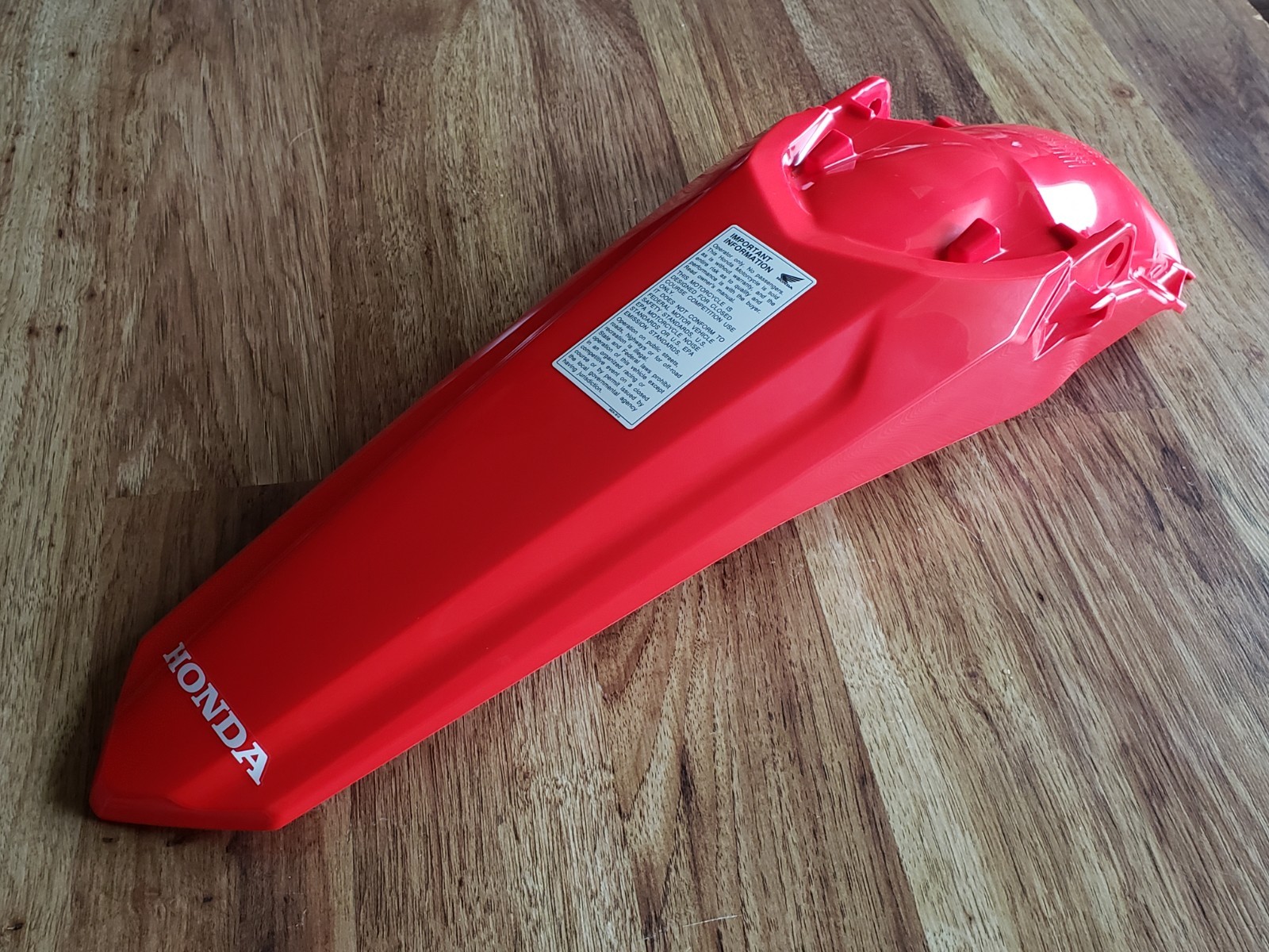 New Honda CRF450R Rear Fender 2021-2026 Plastic Extreme Red OEM 22-26 CRF250R RX