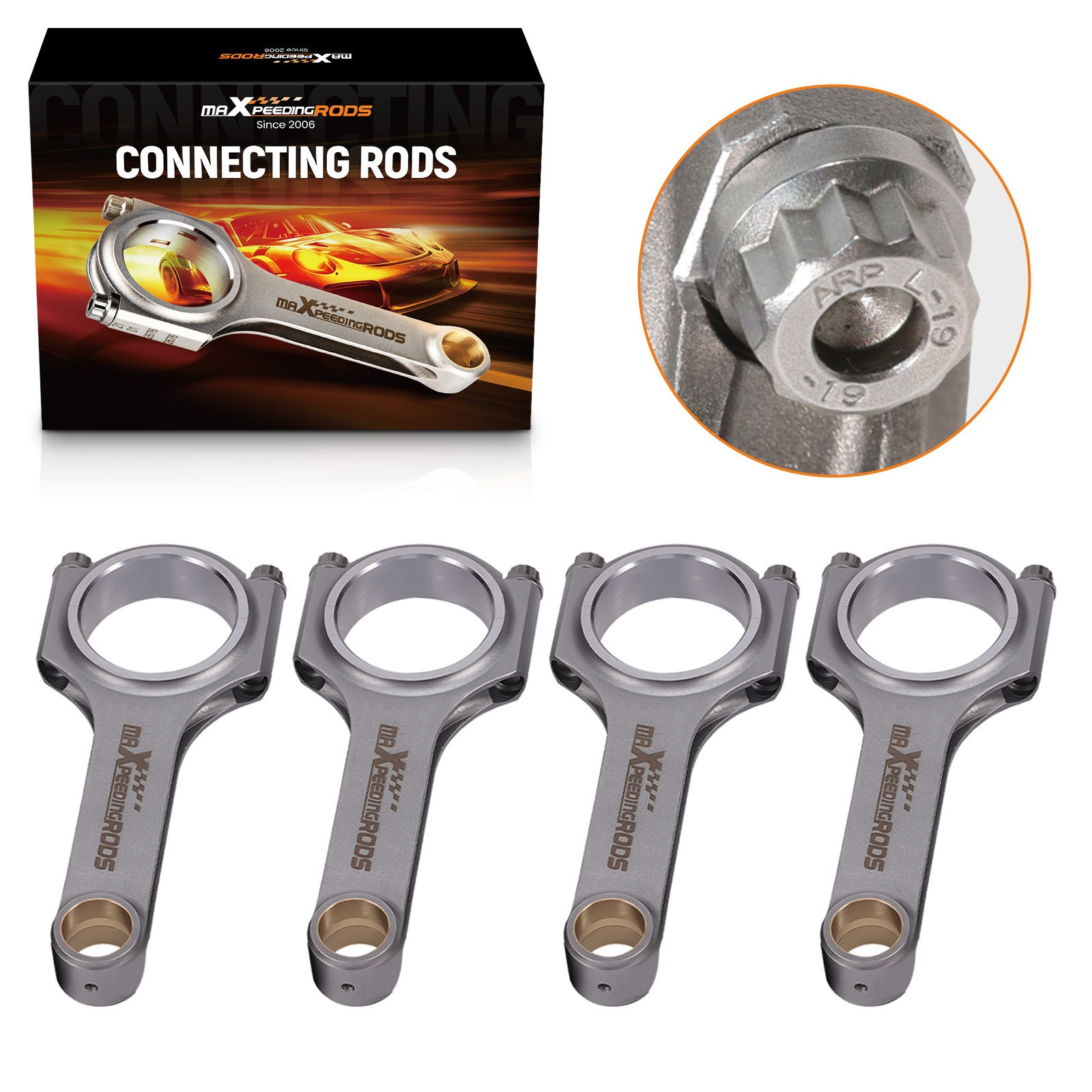 Forged Connecting Rods ARP L19 Bolts Set for Suzuki Hayabusa 1300 GSX R1300