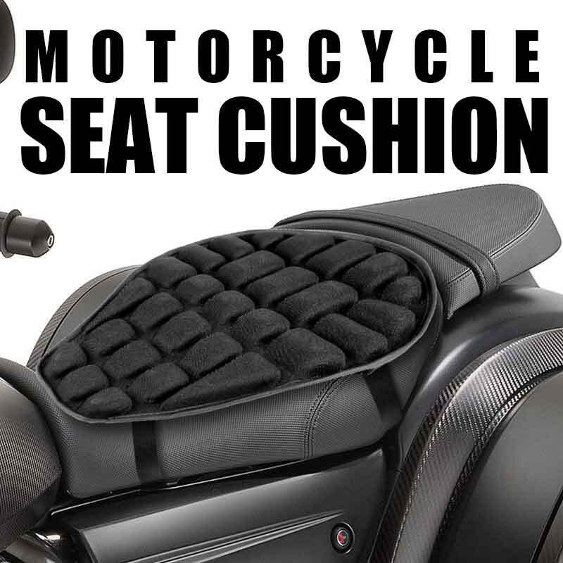 Motorcycle Gel Seat Cushion Comfort Pillow Pad Cover Breathable Pressure Relief