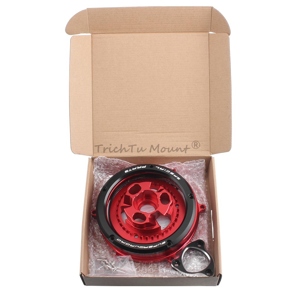Clear Clutch Cover & Spring Retainer For Ducati Panigale V2 959 1199 1299 1199S