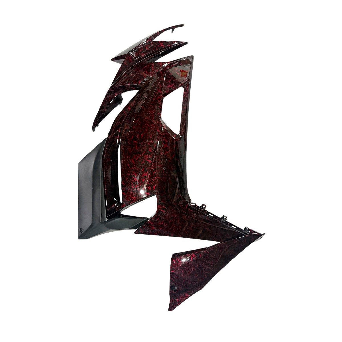 Red Forged Pattern Fairing for Kawasaki ER-6F Ninja 650R 2017 2018 2019 Bodywork