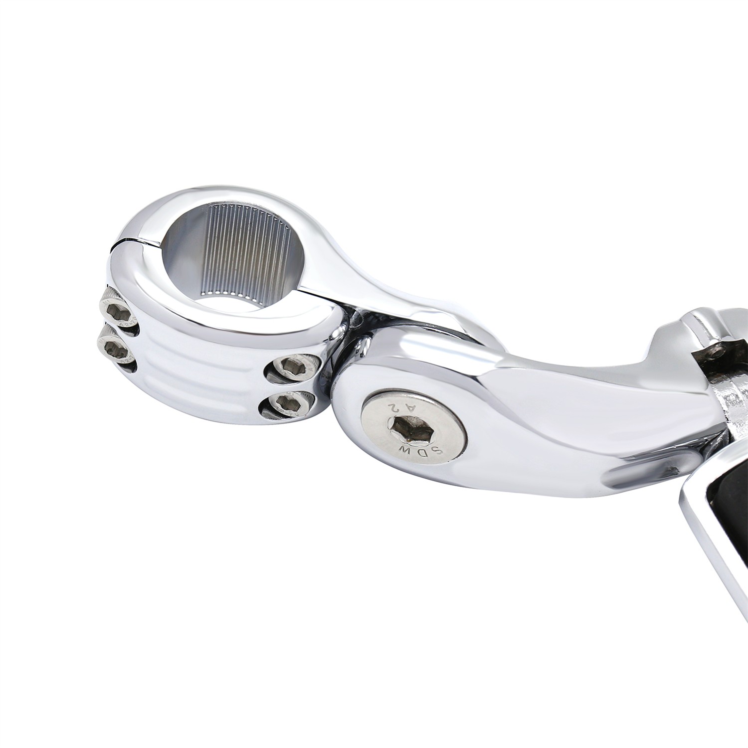 1.25″ 32mm Bracket & Lightning Style Footpegs For Harley / Indian / Honda / BMW
