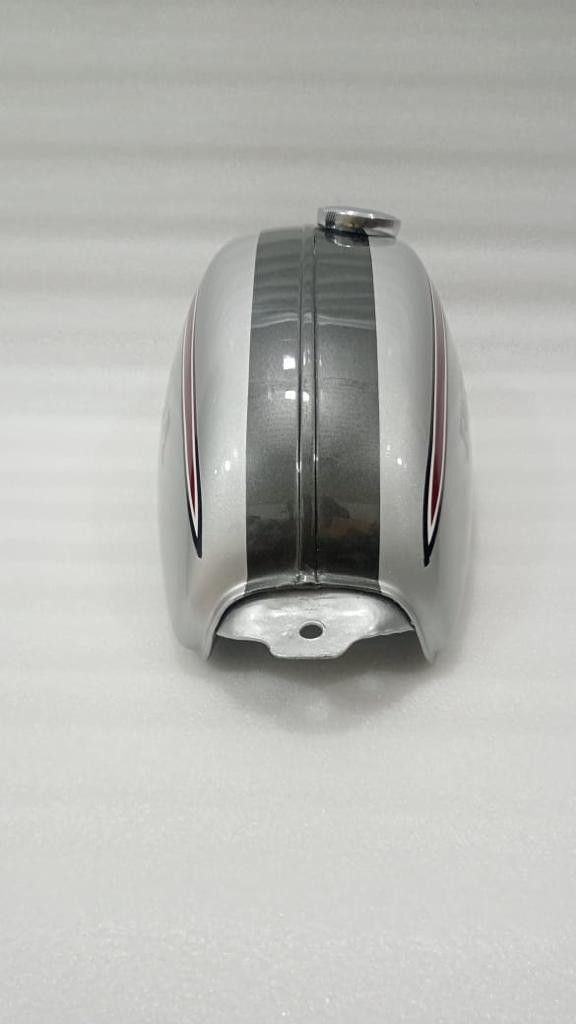 Honda SL125 SL100 K1 1973 to 1975 Model Silver & Grey Painted Steel Petrol Tank