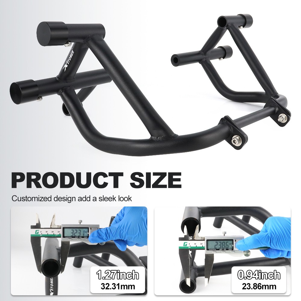 Fit For Kawasaki Z125/Pro 2017-2024 Crash Bar Race Rail Stunt Cage Engine Guard
