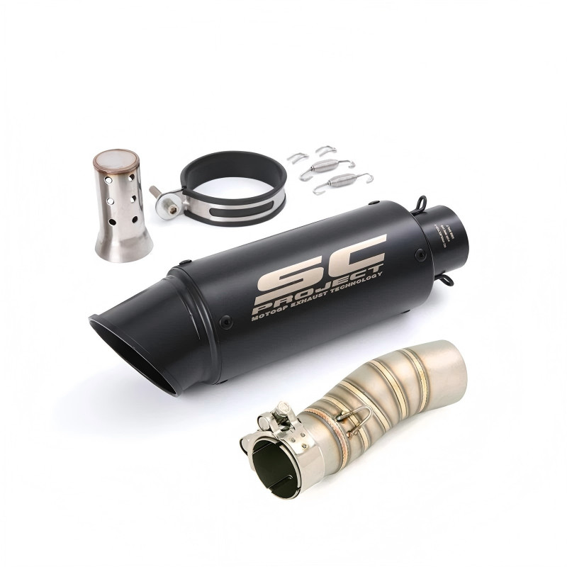 For CF-Moto 450SR 450SS 450NK 2022-2026 Slip-on Exhaust Muffler Tips Mid Pipe