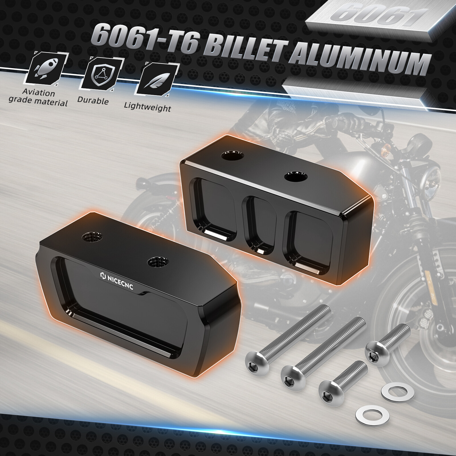Side Stand Lift Block Kickstand Plate for Harley Sportster 1200 XL1200C 03-20