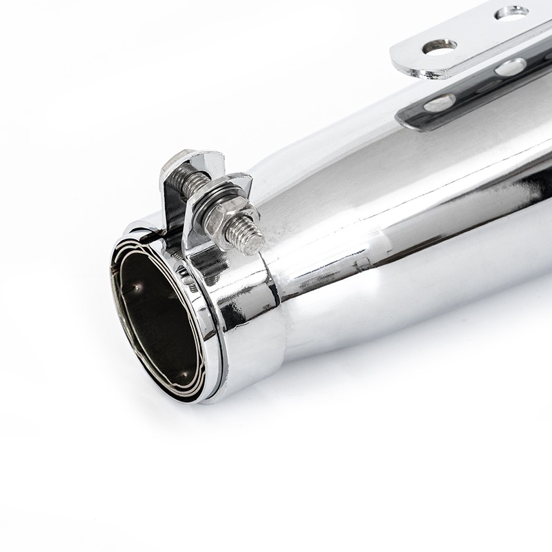 Chrome Universal Motorcycle Exhaust Pipe Muffler Silencer Fits for Suzuki Harley