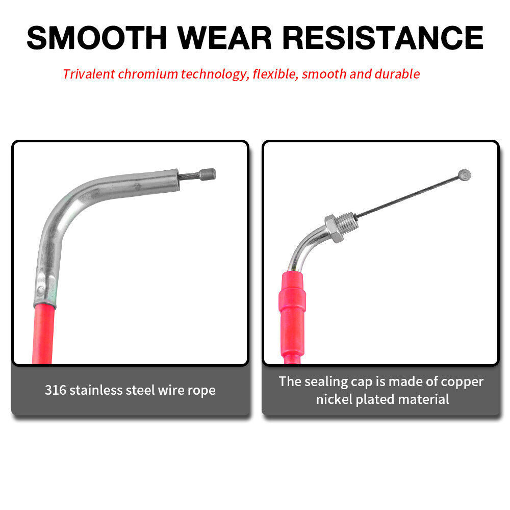 NIBBI 71″ Throttle Cable For Honda Yamaha Suzuki Kawasaki TaoTao GY6 Scooter ATV