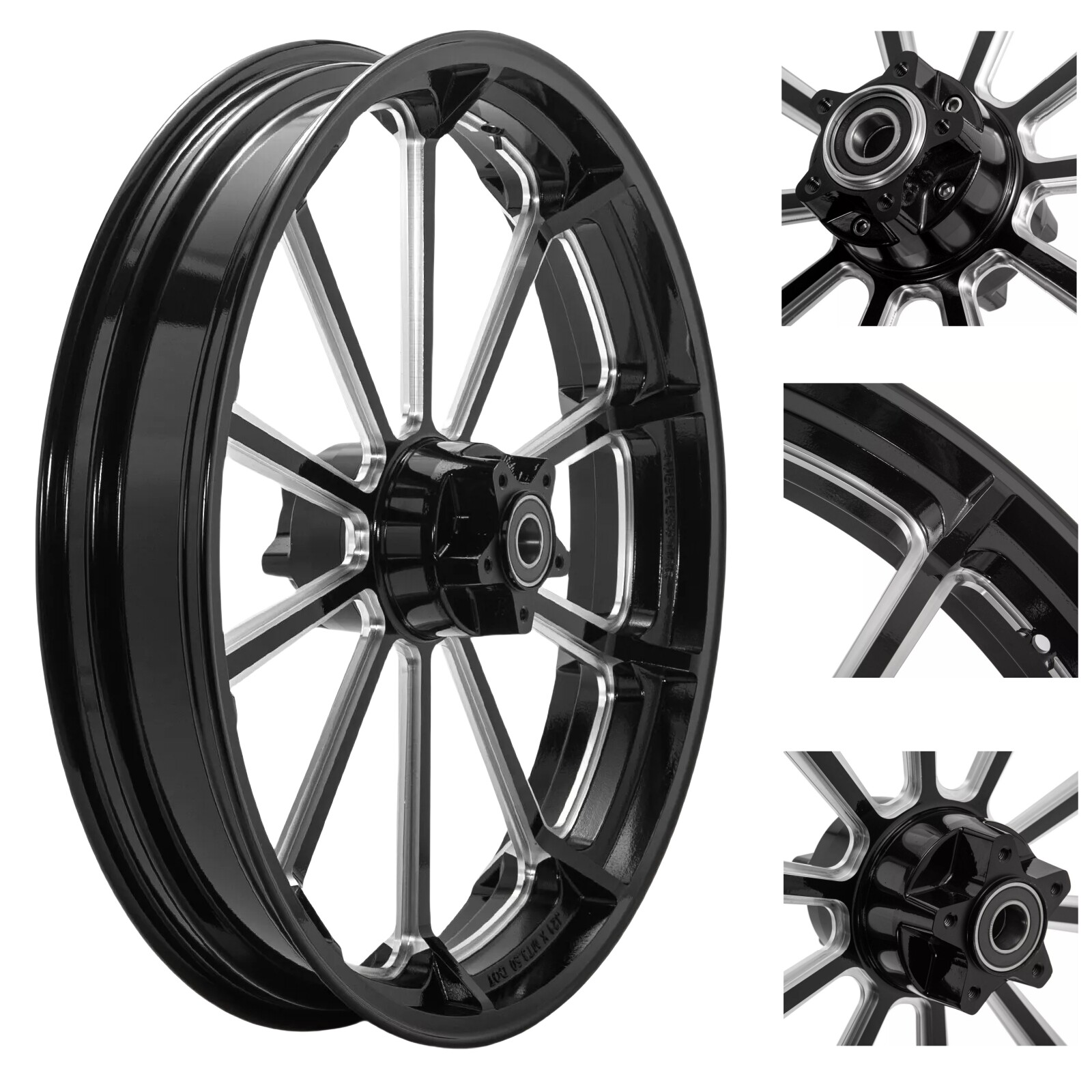21×3.5 Front Wheel Rim Hub for Harley Dyna Wide Glide 08-17 Touring Bagger FLHTC
