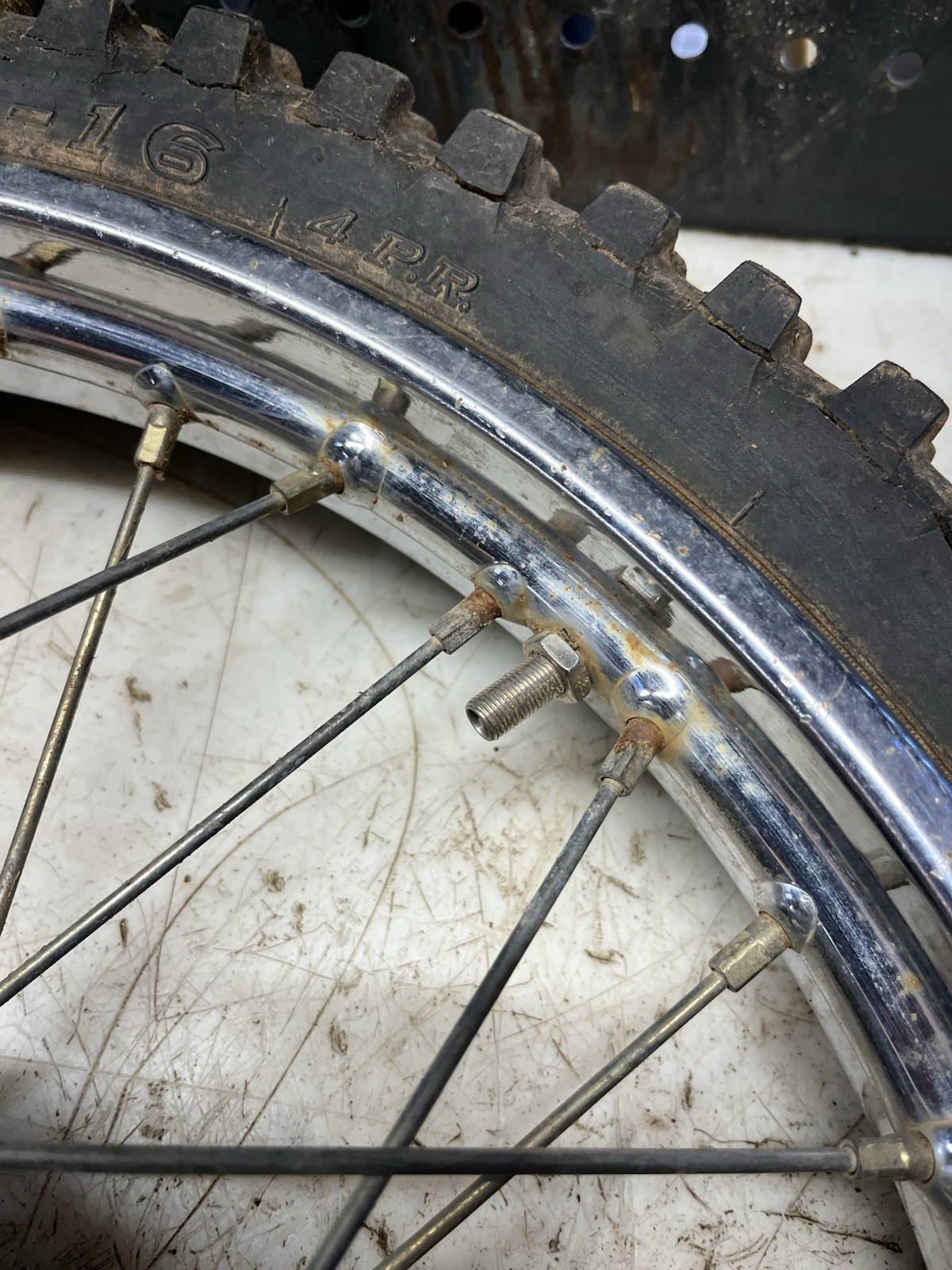 Honda XR80R CRF80F Front Wheel Rim And Tire 2002