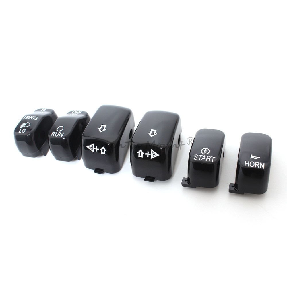 Hand Control Switch Button Caps for Harley Sportster Dyna V-Rod Muscle Night Rod