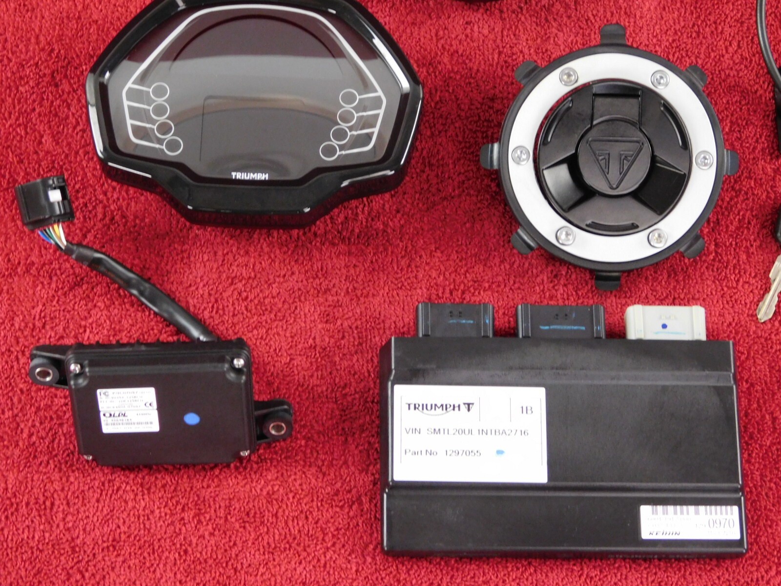 Complete Lock Set w/ECU, Immobilizer & Gauges 22-24 Triumph Tiger Sport 660