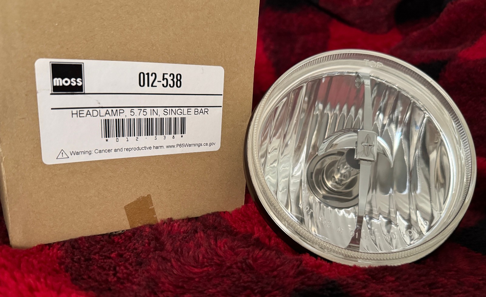NEW VINTAGE CAR MOTORCYCLE 5.75 in RETRO SINGLE BAR HEADLAMP – HALOGEN BULB