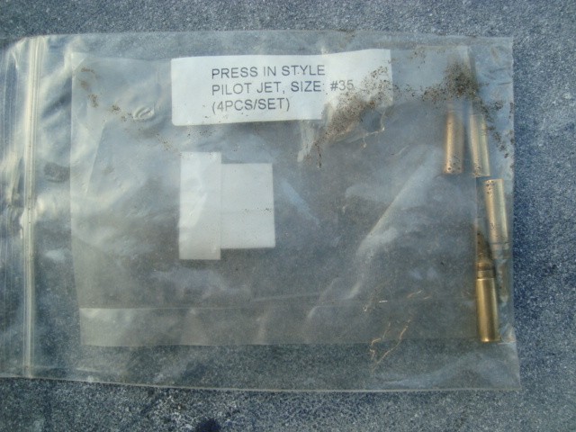 Press in pilot jet #35 set of four 1977 1978 Honda CB750 Super Sport carbs