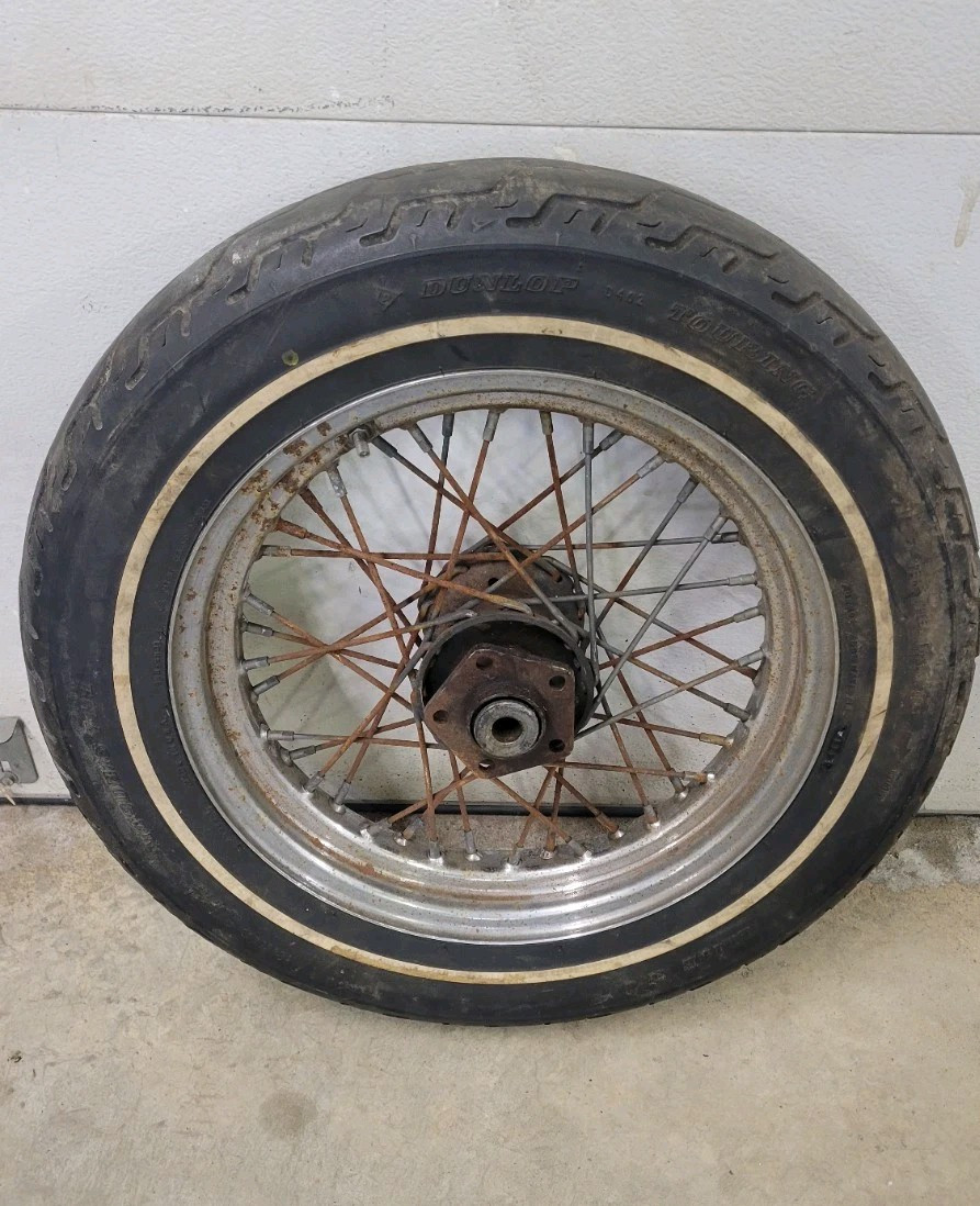16 X 3 Harley Shovelhead Chopper Spoke Wheel & Tire