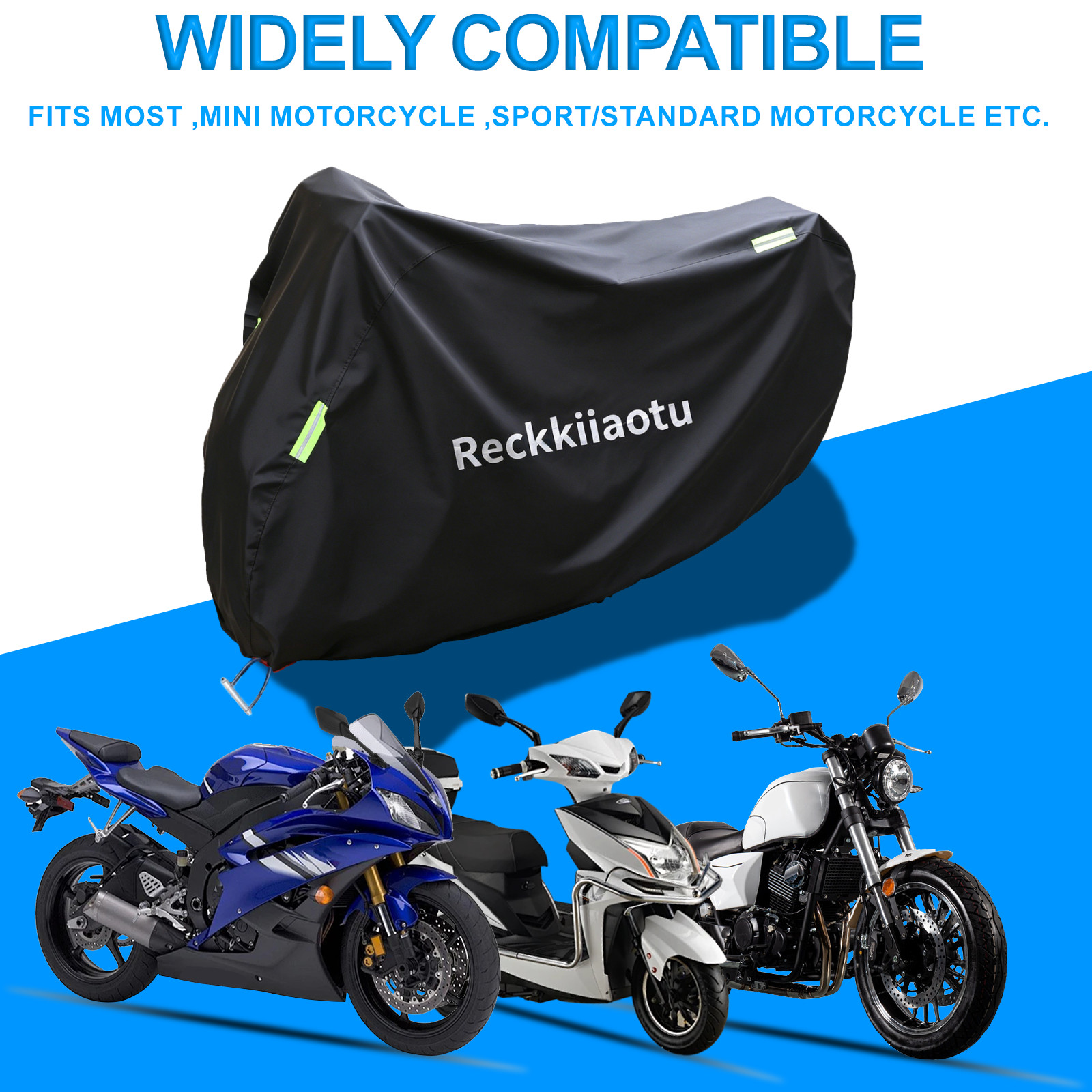 M Black Motorcycle Bike Storage Cover Outdoor Dust Waterproof For Honda Grom 125