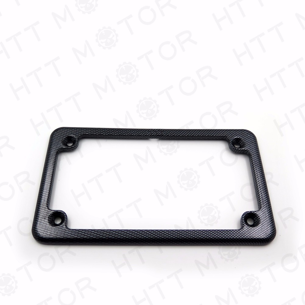 Motorcycle License Plate Frame – Carbon Fiber