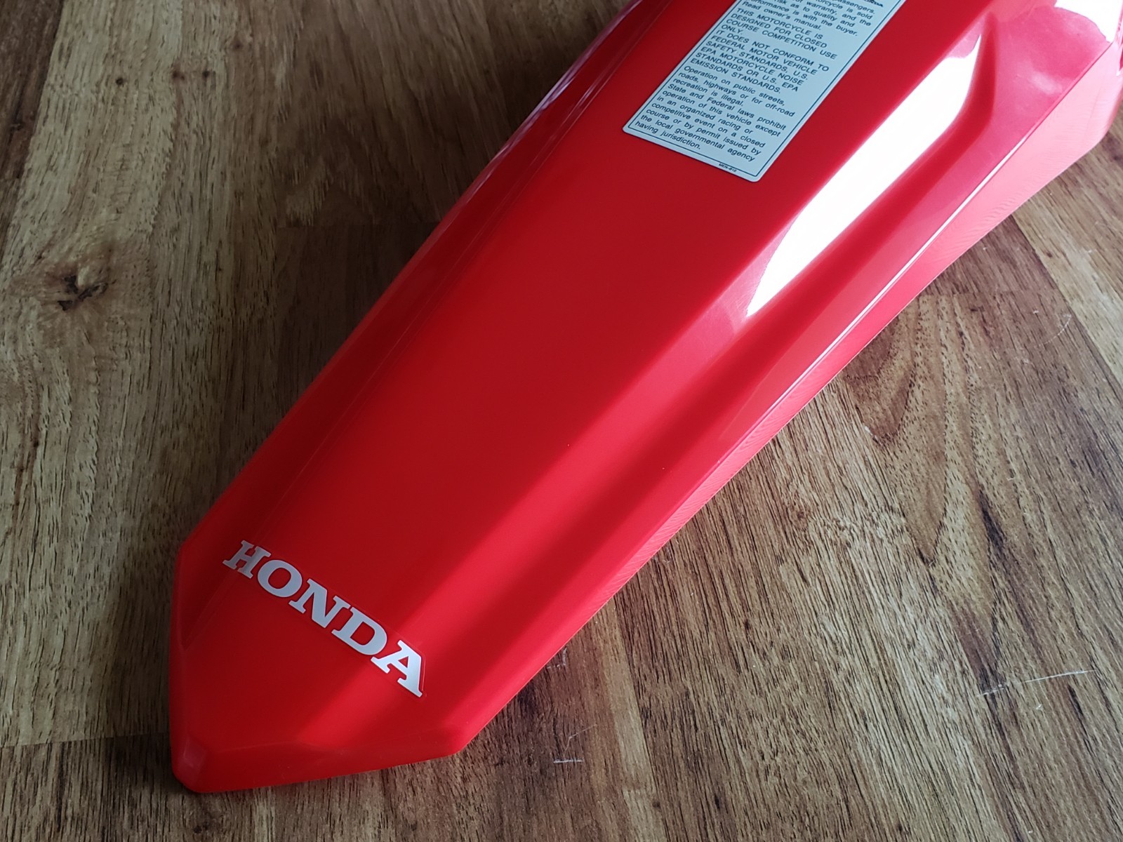 New Honda CRF450R Rear Fender 2021-2026 Plastic Extreme Red OEM 22-26 CRF250R RX