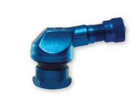 2 Blue Bridgeport 90/83 degree angled valve stems Made in Italy 11.3mm