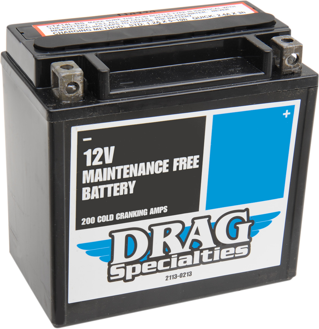 Drag Specialties AGM Battery YTX14LBS 2113-0213 Harley-Davidson 1200 Custom