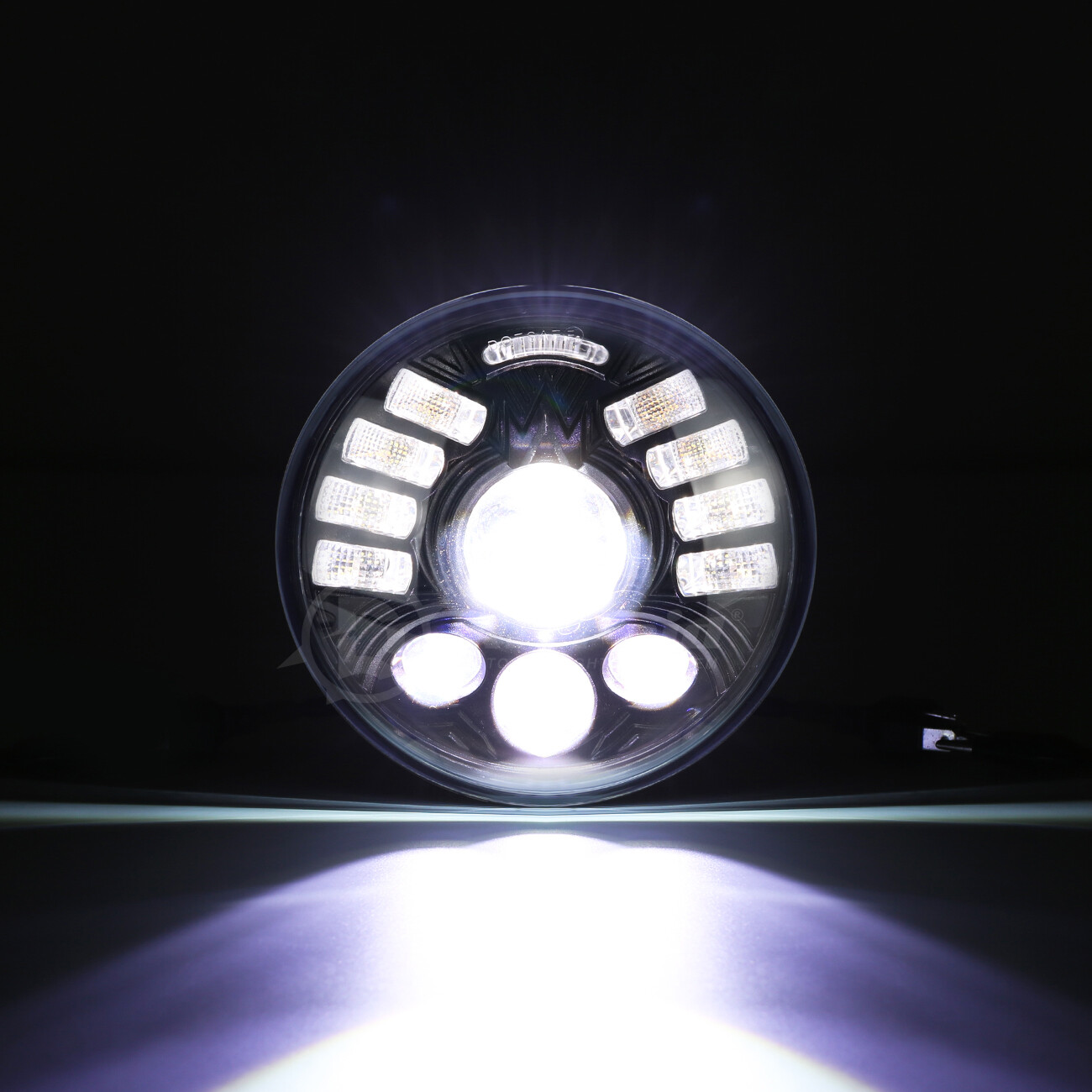 5.75″ LED Headlight w/Turn Signal Halo DRL for Harley-Davidson Night Train FXSTB