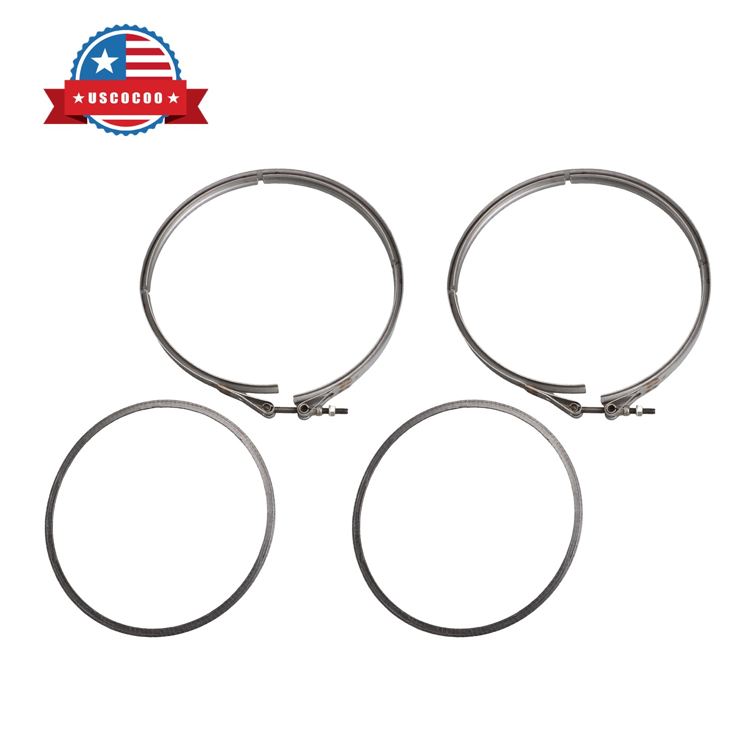 DPF Filter Clamp & Gasket Set for Cummins ISX Diesel Engine 2871863 2880215