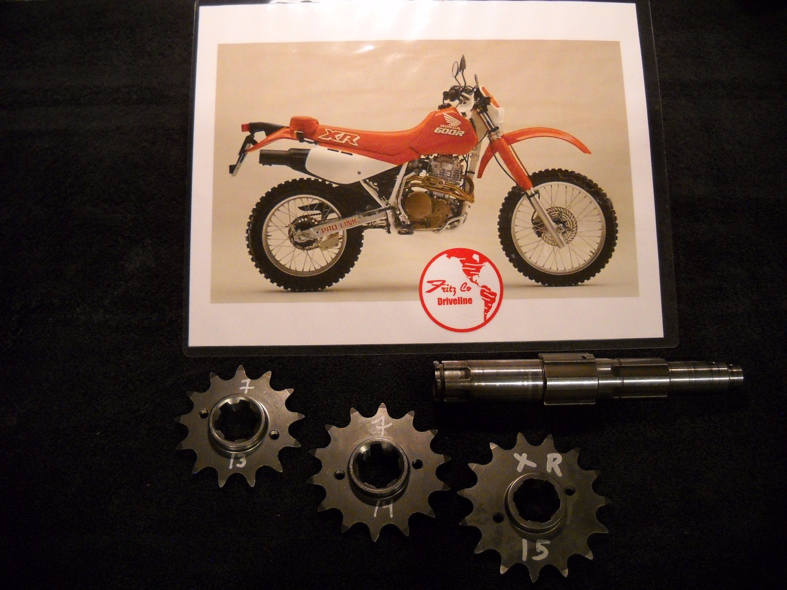 Honda XR600R 85 to 90 FRITZCO Maximum Spline contact 14 tooth Front Sprocket