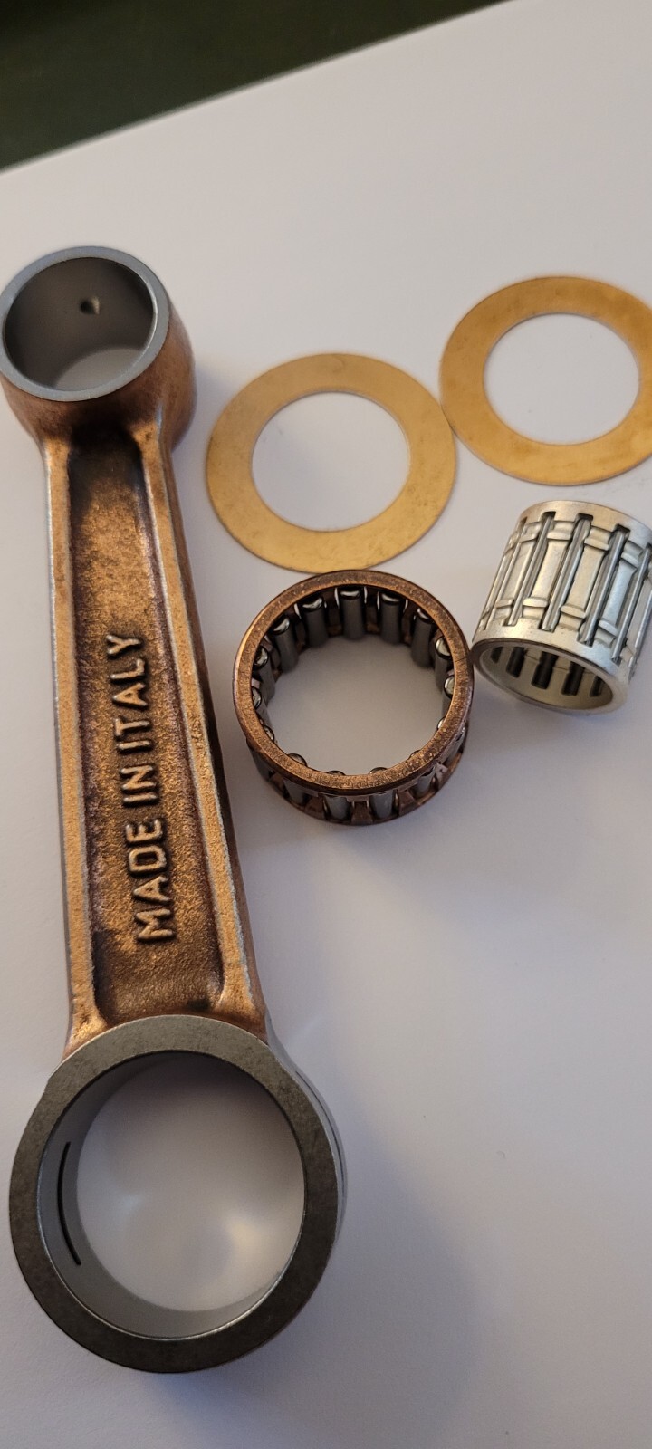 LAMBRETTA 107MM ROD & BEARING KIT TAMEINI CRANK RACE TYPE TS1 SPEC ETC 22MM PIN