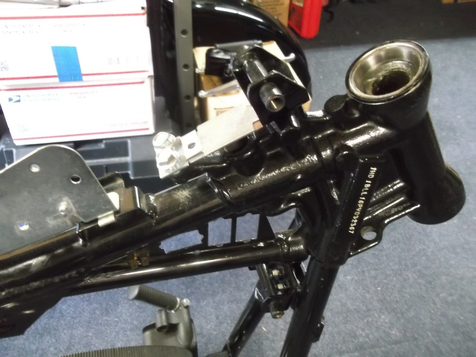 Harley 1993 FXSTS Springer Softail Frame Complete, OEM