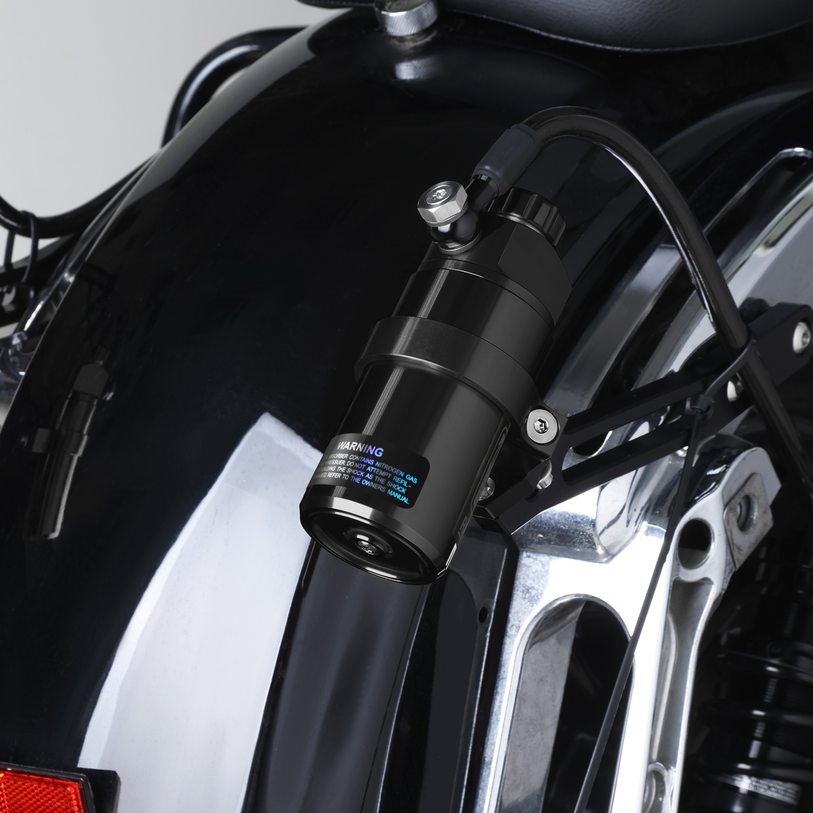 Remote Reservoir Rear Suspensions Shock Fit For Harley Touring Road Glide 14-24
