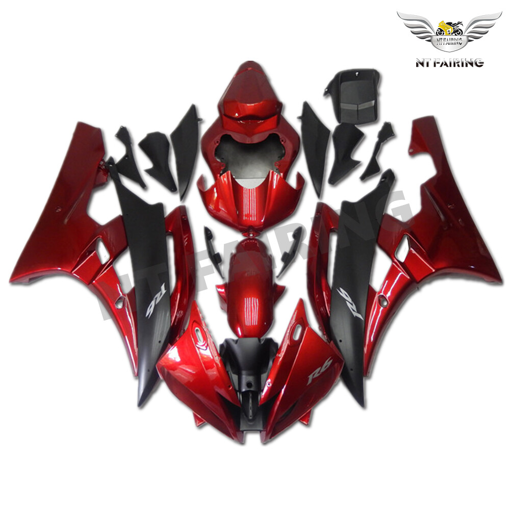 NT Injection Mold Red Black ABS Fairing Fit for Yamaha 2006-2007 YZF R6 ABS a004