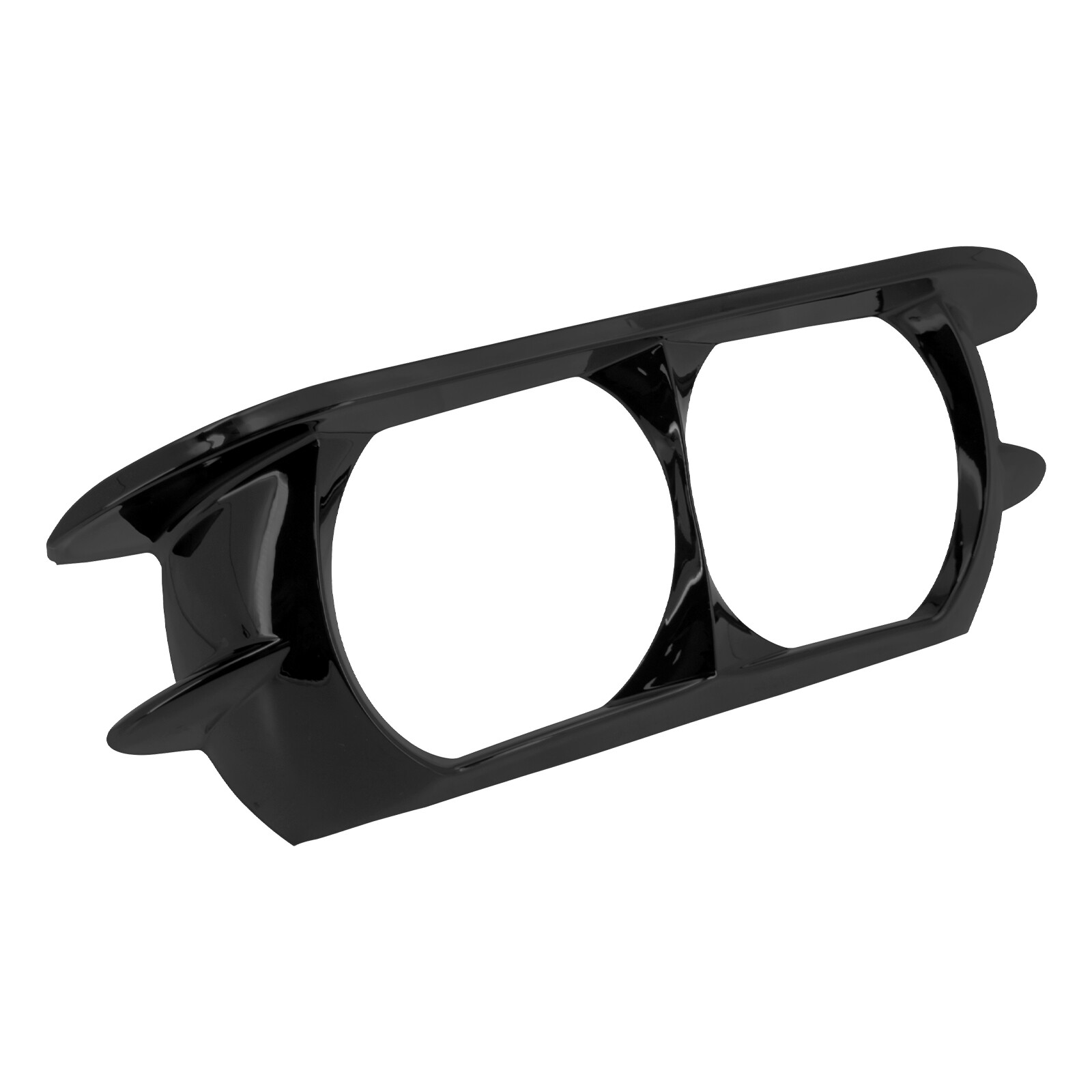Vivid Black Headlamp Headlight Trim Cover Bezel Fit For Harley Road Glide 15-22