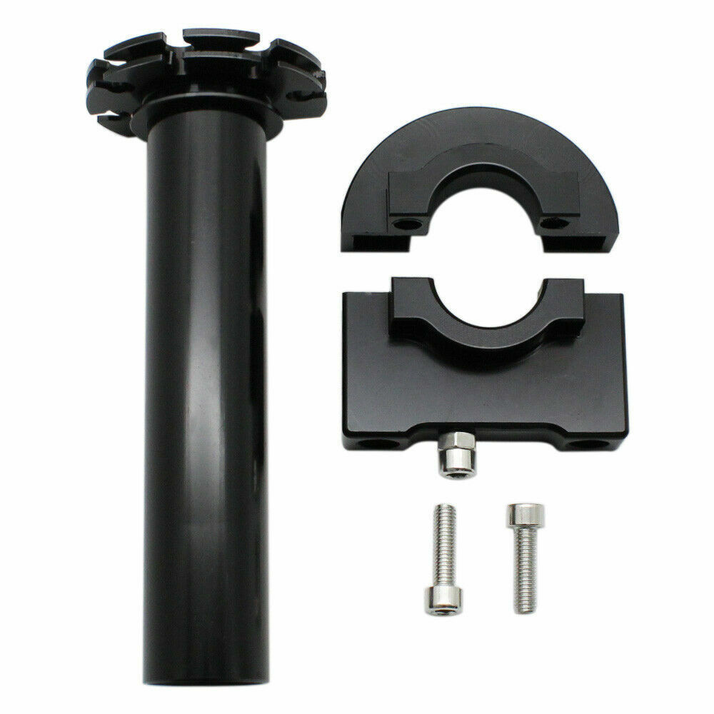 Motorcycle 7/8”Twist Throttle Accelerator Handlebar Handle Grips Aluminum Black