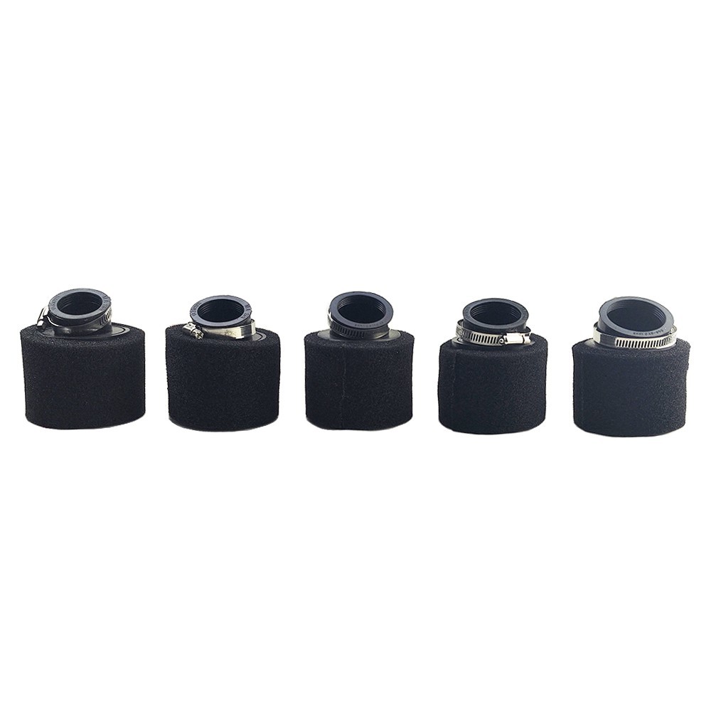 Black Motor 45mm/1.77In(Fit For 44mm-46mm) Bend Sponge Air Intake Filter Cleaner