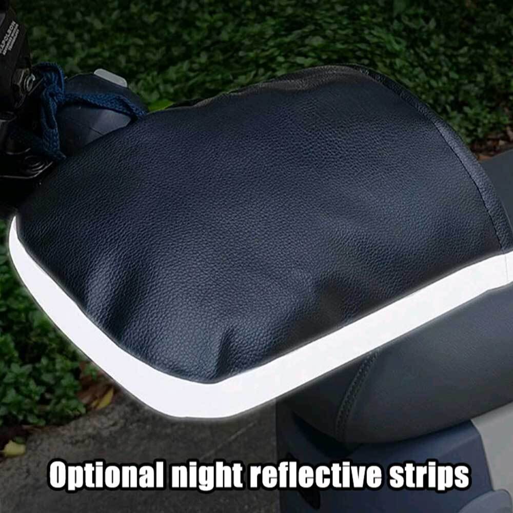 2x Universal Motorcycle Handlebar Grips Warmer Gloves Muffs Mitts Hand Cover