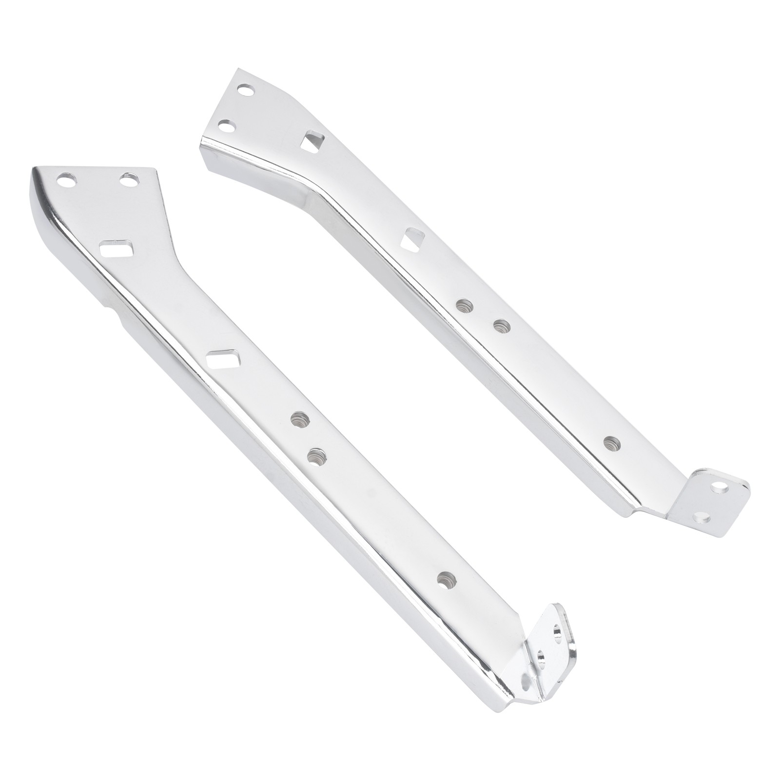 Chrome Saddlebag Rail Support Bracket Fits For Harley Touring Road Glide 85-08