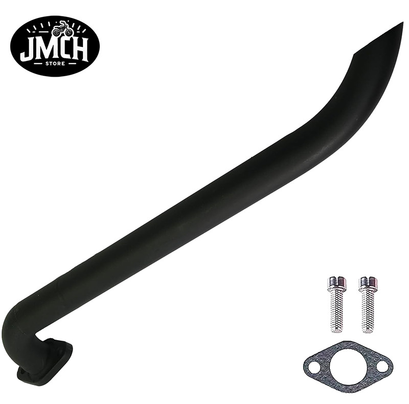 JMCH Black Exhaust Header Pipe for Hoverheart MB001 Lifan 79cc 105cc Mini Bike
