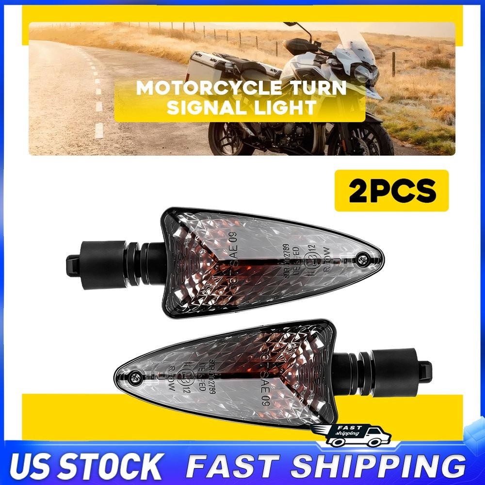 2pcs Amber Turn Signal Blinker Indicator Light For Triumph Tiger 800 2011-2017
