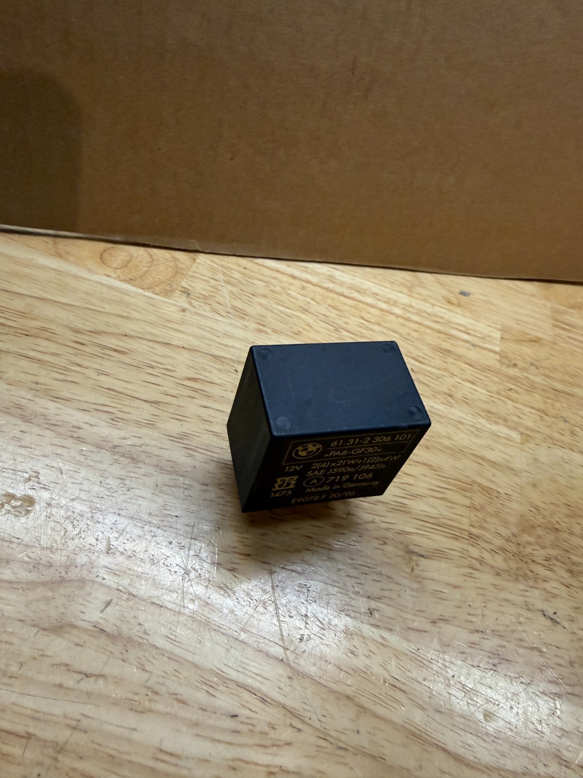 BMW Turn Signal Relay p/n 61312306101 (rare and hard to find OE part)