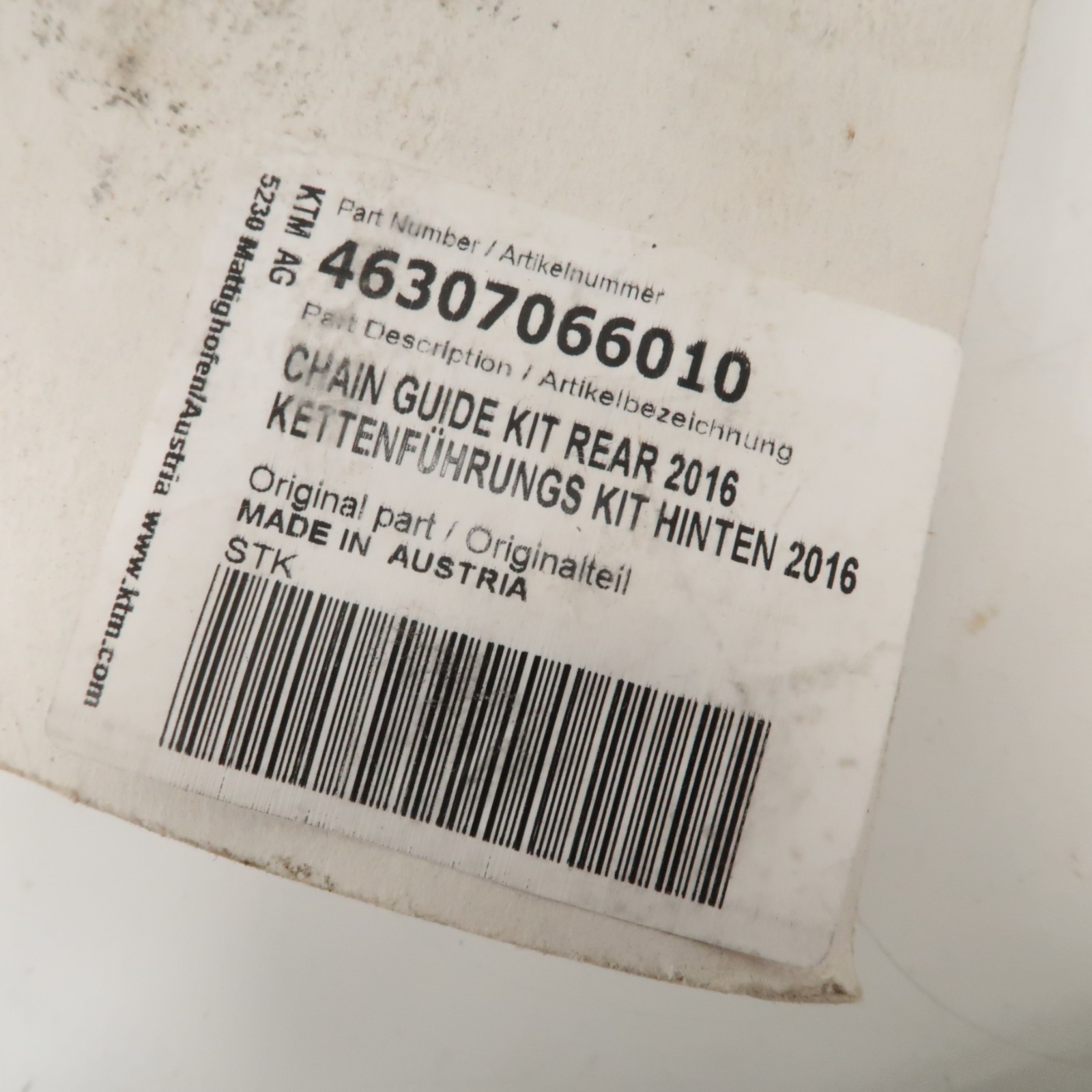 KTM 50SX – Stock Chain Slider Guide Set NEW – 2020 50 SX OEM